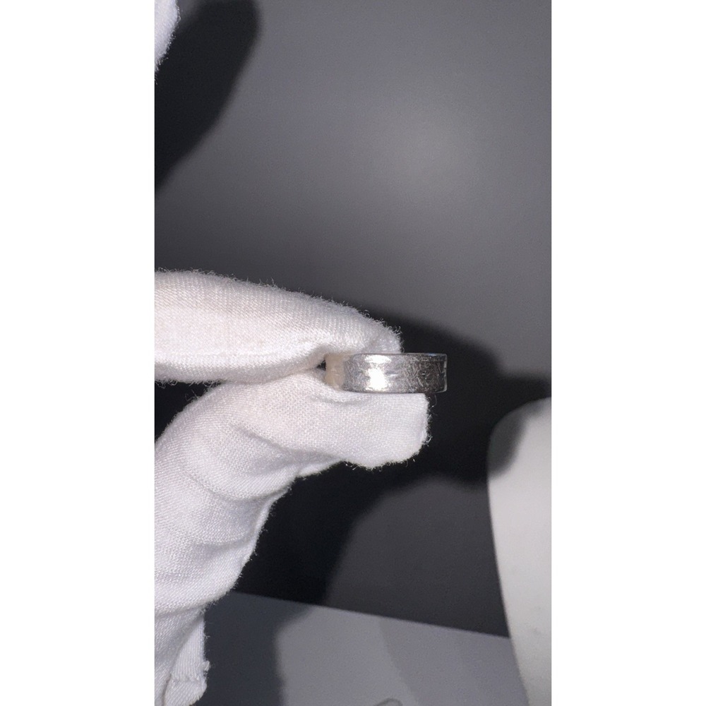 Sterling Silver 925 Hammered Band Ring Sz 5.5